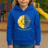 I Am The Storm Sarcoma Cancer Warrior Gift Kids Hoodie thumb 3