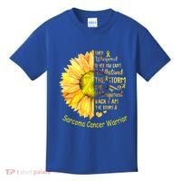 I Am The Storm Sarcoma Cancer Warrior Gift Kids T-Shirt thumb 0