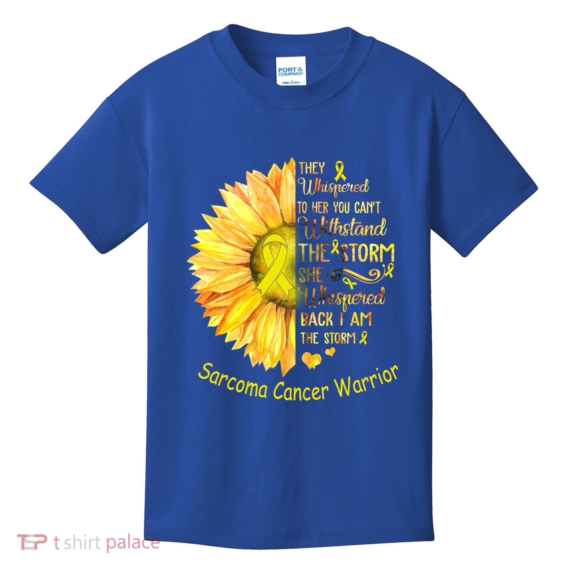 I Am The Storm Sarcoma Cancer Warrior Gift Kids T-Shirt
