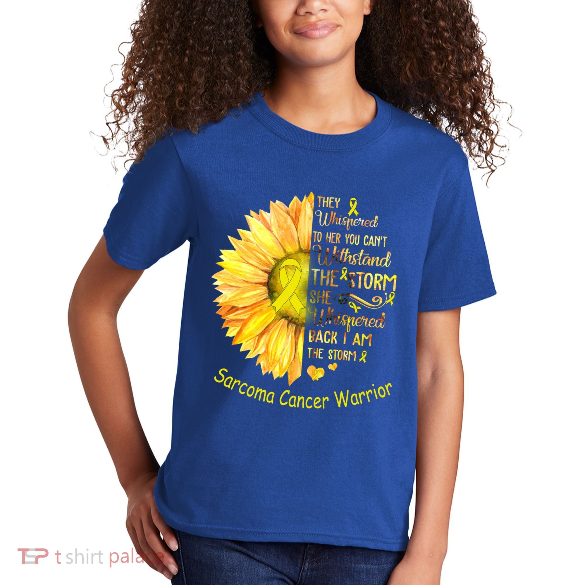 I Am The Storm Sarcoma Cancer Warrior Gift Kids T-Shirt