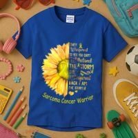 I Am The Storm Sarcoma Cancer Warrior Gift Kids T-Shirt thumb 3