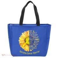 I Am The Storm Sarcoma Cancer Warrior Gift Tote Bag thumb 0