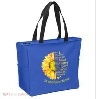 I Am The Storm Sarcoma Cancer Warrior Gift Tote Bag thumb 2