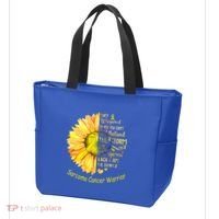 I Am The Storm Sarcoma Cancer Warrior Gift Tote Bag thumb 3