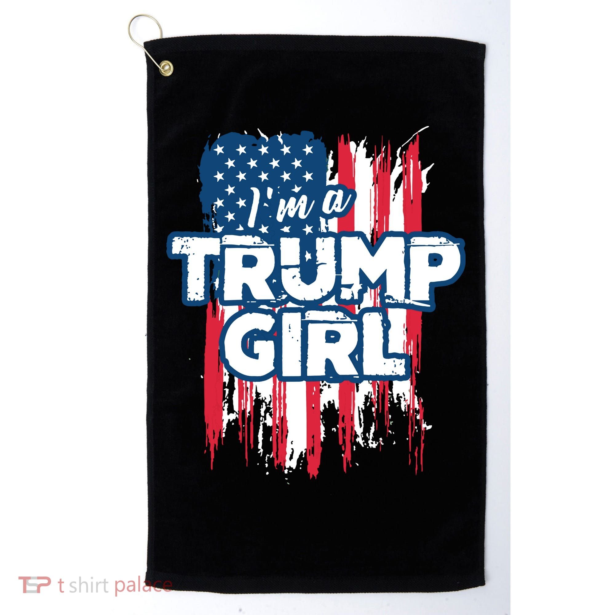 Im A Trump Girl Golf Towel