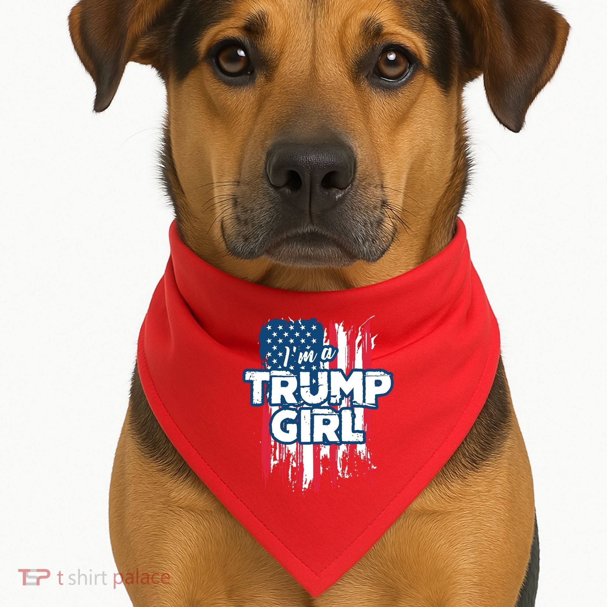 Im A Trump Girl USA-Made Doggie Bandana