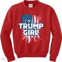 Im A Trump Girl Kids Sweatshirt thumb 0