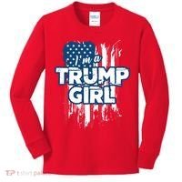 Im A Trump Girl Kids Long Sleeve Shirt thumb 0