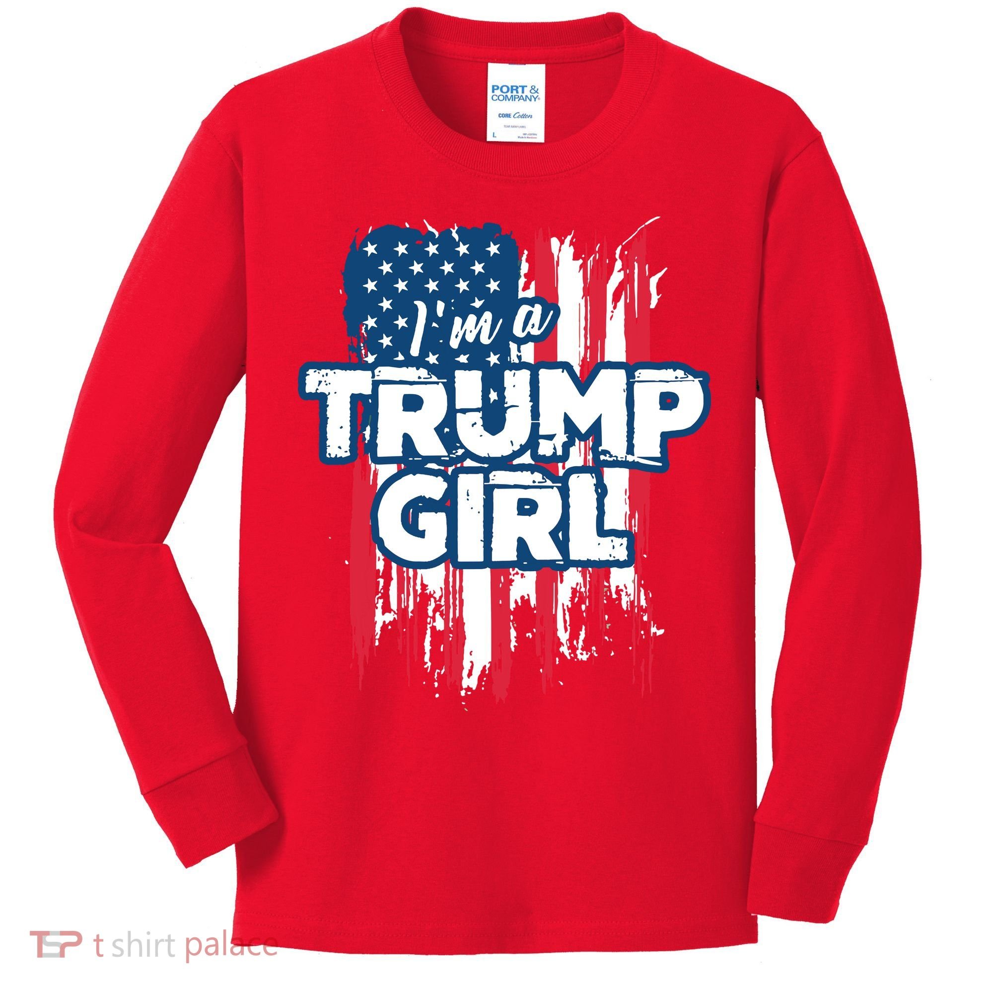 Im A Trump Girl Kids Long Sleeve Shirt