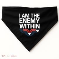 I Am The Enemy Within USA-Made Doggie Bandana thumb 0