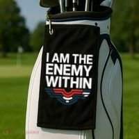 I Am The Enemy Within Golf Towel thumb 2