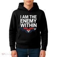 I Am The Enemy Within Kids Hoodie thumb 4