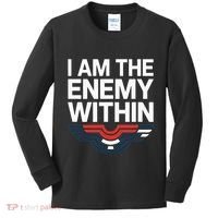 I Am The Enemy Within Kids Long Sleeve Shirt thumb 0