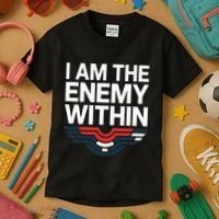 I Am The Enemy Within Kids T-Shirt thumb 3