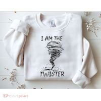 I Am The Twister Scary Storm Tornado Weather Costume Sweatshirt thumb 2