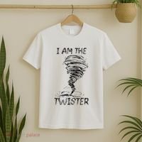 I Am The Twister Scary Storm Tornado Weather Costume T-Shirt thumb 2
