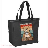 I Am The Best Thing My Wife Ever Found On The Internet Tote Bag thumb 2