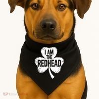 I Am The Redhead St Patricks Day USA-Made Doggie Bandana thumb 1