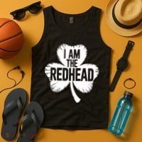 I Am The Redhead St Patricks Day Tank Top thumb 4