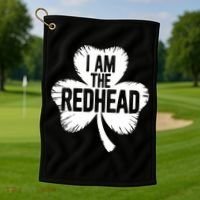 I Am The Redhead St Patricks Day Golf Towel thumb 1