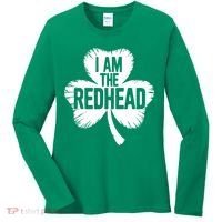 I Am The Redhead St Patricks Day Women's Long Sleeve Shirt thumb 0