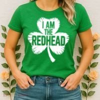 I Am The Redhead St Patricks Day Women's T-Shirt thumb 2
