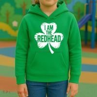 I Am The Redhead St Patricks Day Kids Hoodie thumb 3