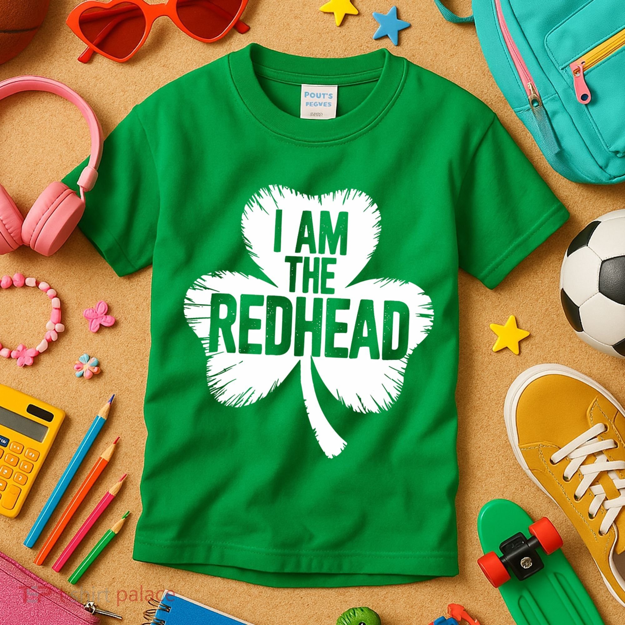 I Am The Redhead St Patricks Day Kids T-Shirt