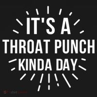 It's A Throat Punch Kinda Day Gift USA-Made Doggie Bandana thumb 2