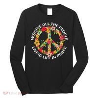 Imagine All The People Living Life In Peace Long Sleeve Shirt thumb 0