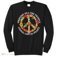 Imagine All The People Living Life In Peace Sweatshirt thumb 0