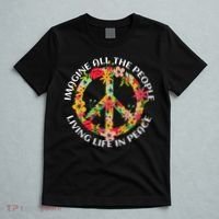Imagine All The People Living Life In Peace T-Shirt thumb 5