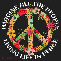 Imagine All The People Living Life In Peace Beanie thumb 2
