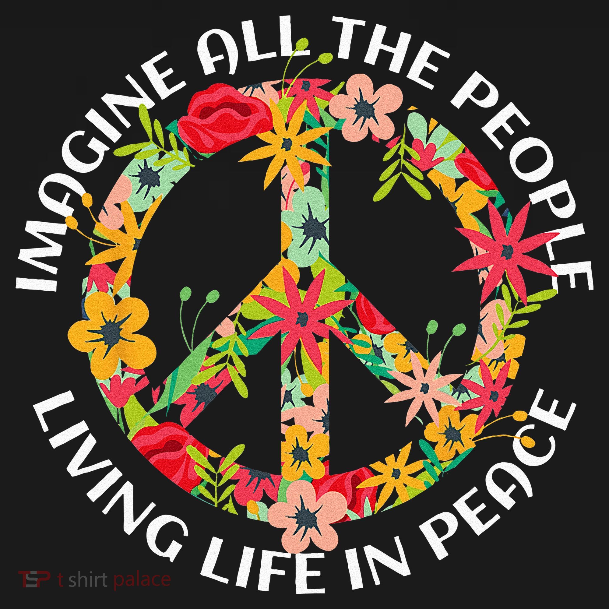 Imagine All The People Living Life In Peace Women's Hoodie
