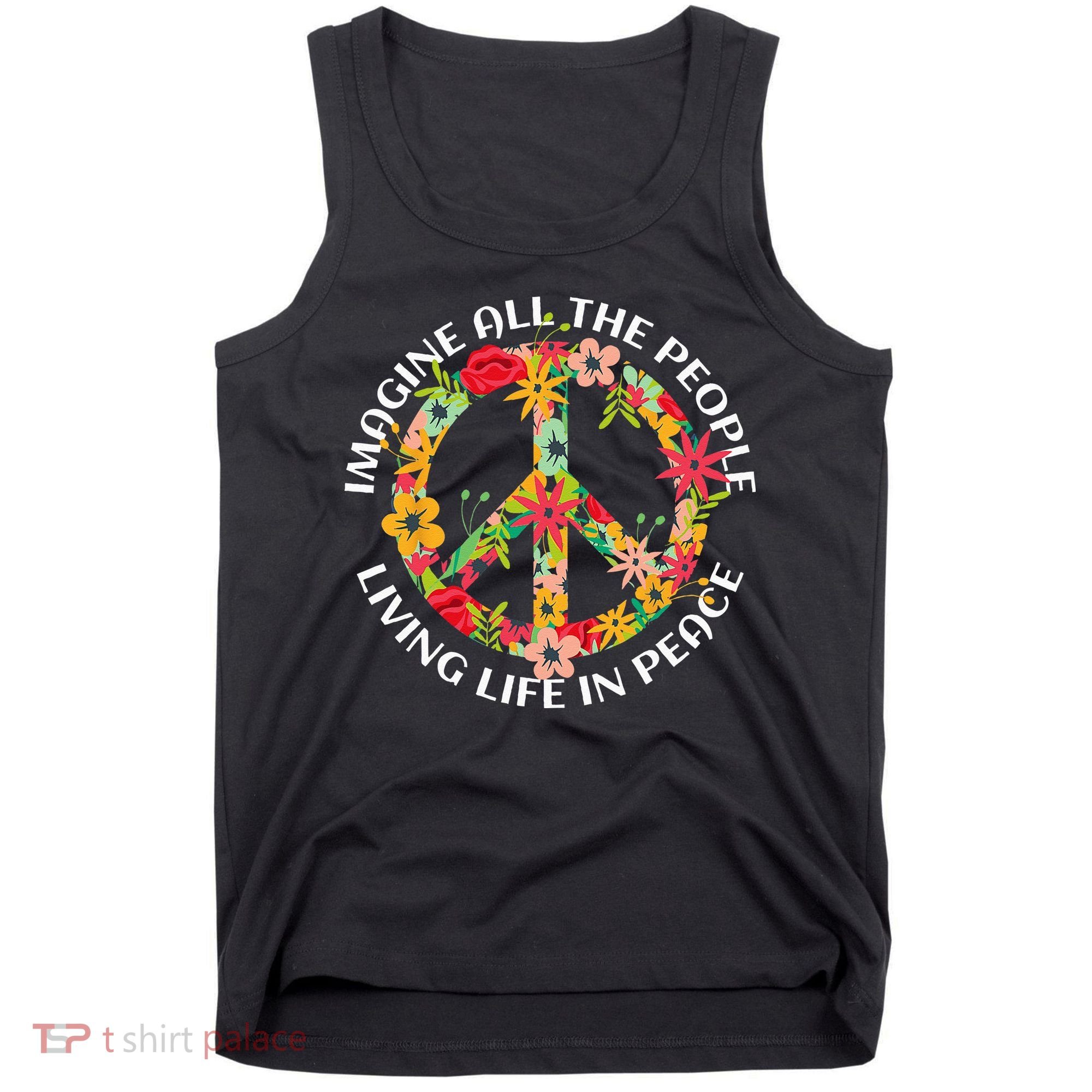 Imagine All The People Living Life In Peace Tank Top
