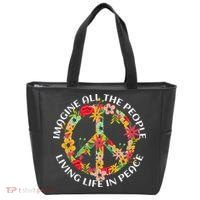 Imagine All The People Living Life In Peace Tote Bag thumb 0