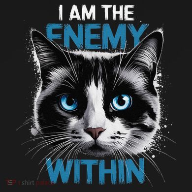 I Am The Enemy Within Tie-Dye Long Sleeve Shirt