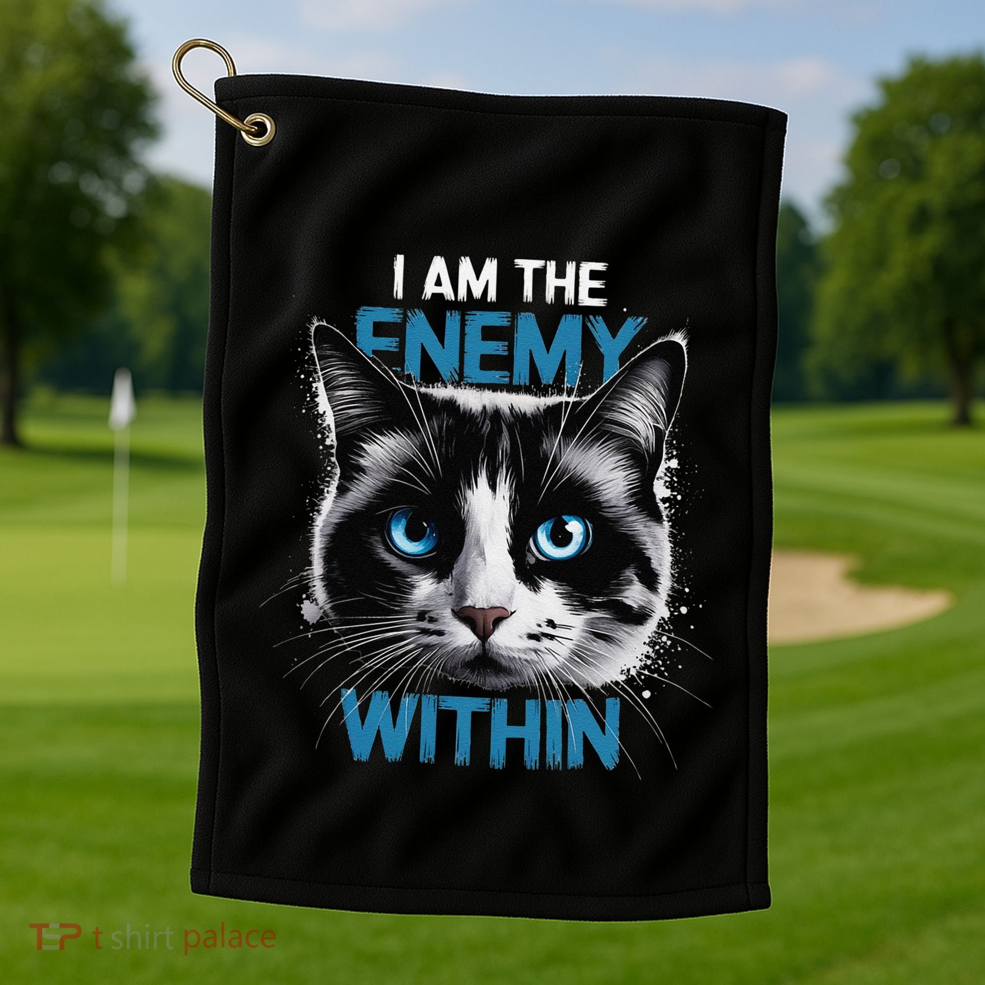 I Am The Enemy Within Golf Towel