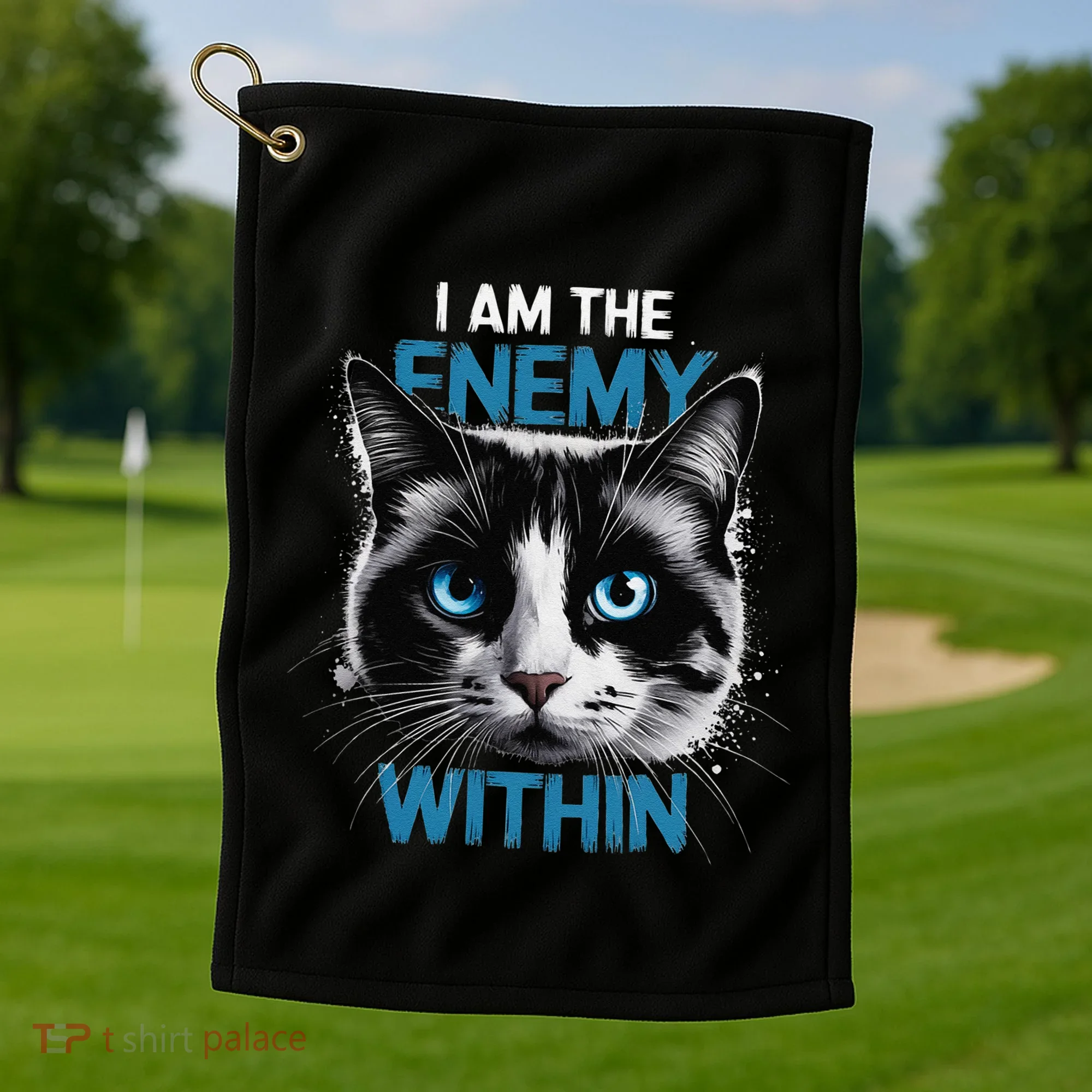 I Am The Enemy Within Golf Towel