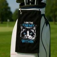 I Am The Enemy Within Golf Towel thumb 2