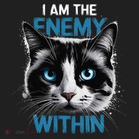 I Am The Enemy Within Golf Towel thumb 3
