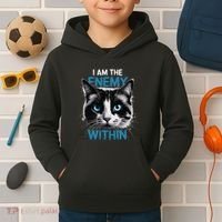 I Am The Enemy Within Kids Hoodie thumb 2