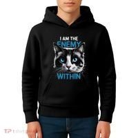 I Am The Enemy Within Kids Hoodie thumb 4