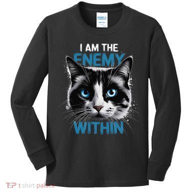 I Am The Enemy Within Kids Long Sleeve Shirt