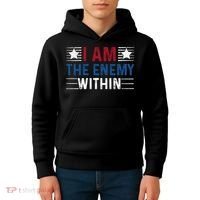 I Am The Enemy Within Kids Hoodie thumb 4