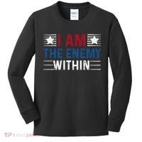I Am The Enemy Within Kids Long Sleeve Shirt thumb 0