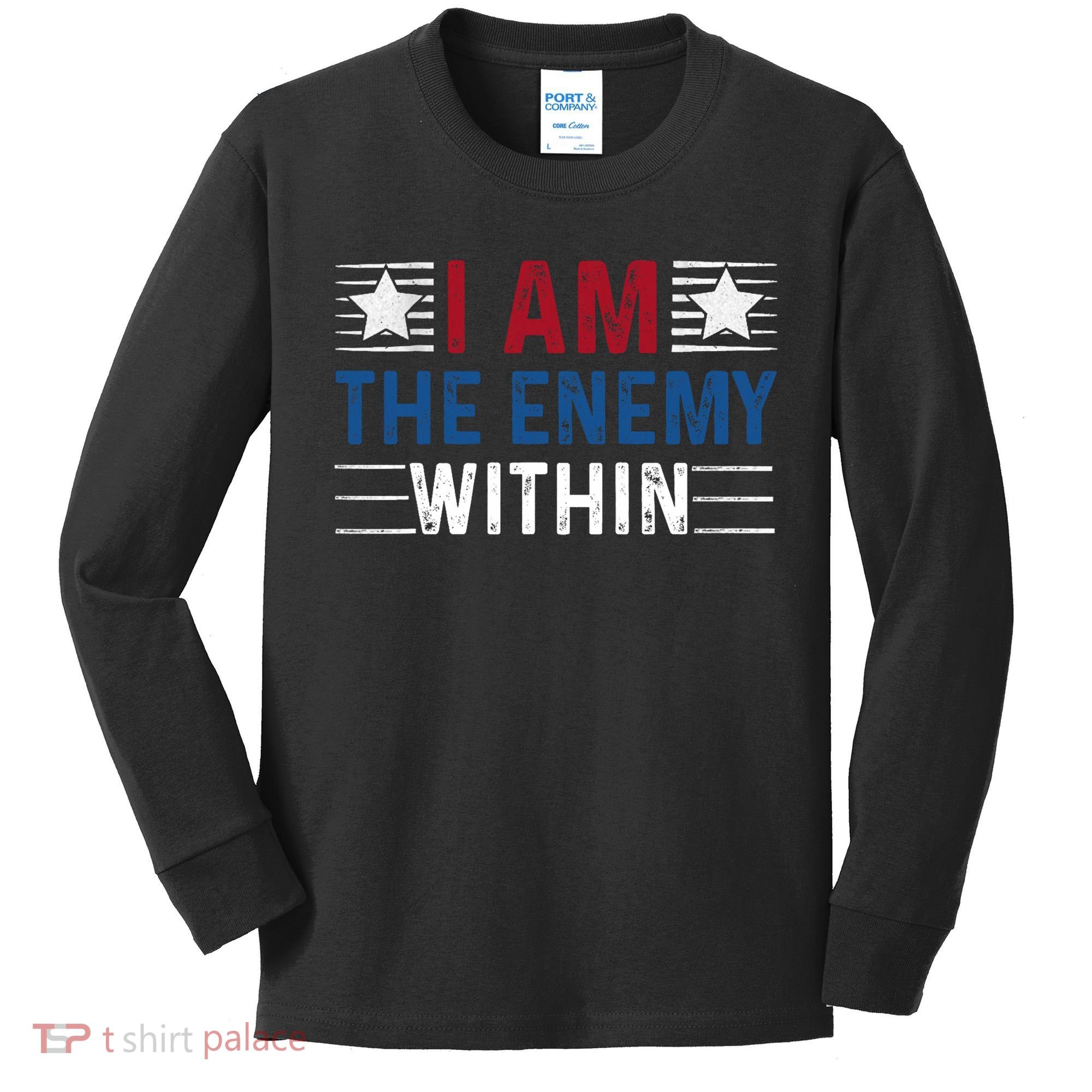 I Am The Enemy Within Kids Long Sleeve Shirt