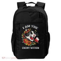 I Am The Enemy Within Cat Kamala Harris 2024 Merch Backpack thumb 0