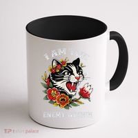 I Am The Enemy Within Cat Kamala Harris 2024 Merch Coffee Mug thumb 1