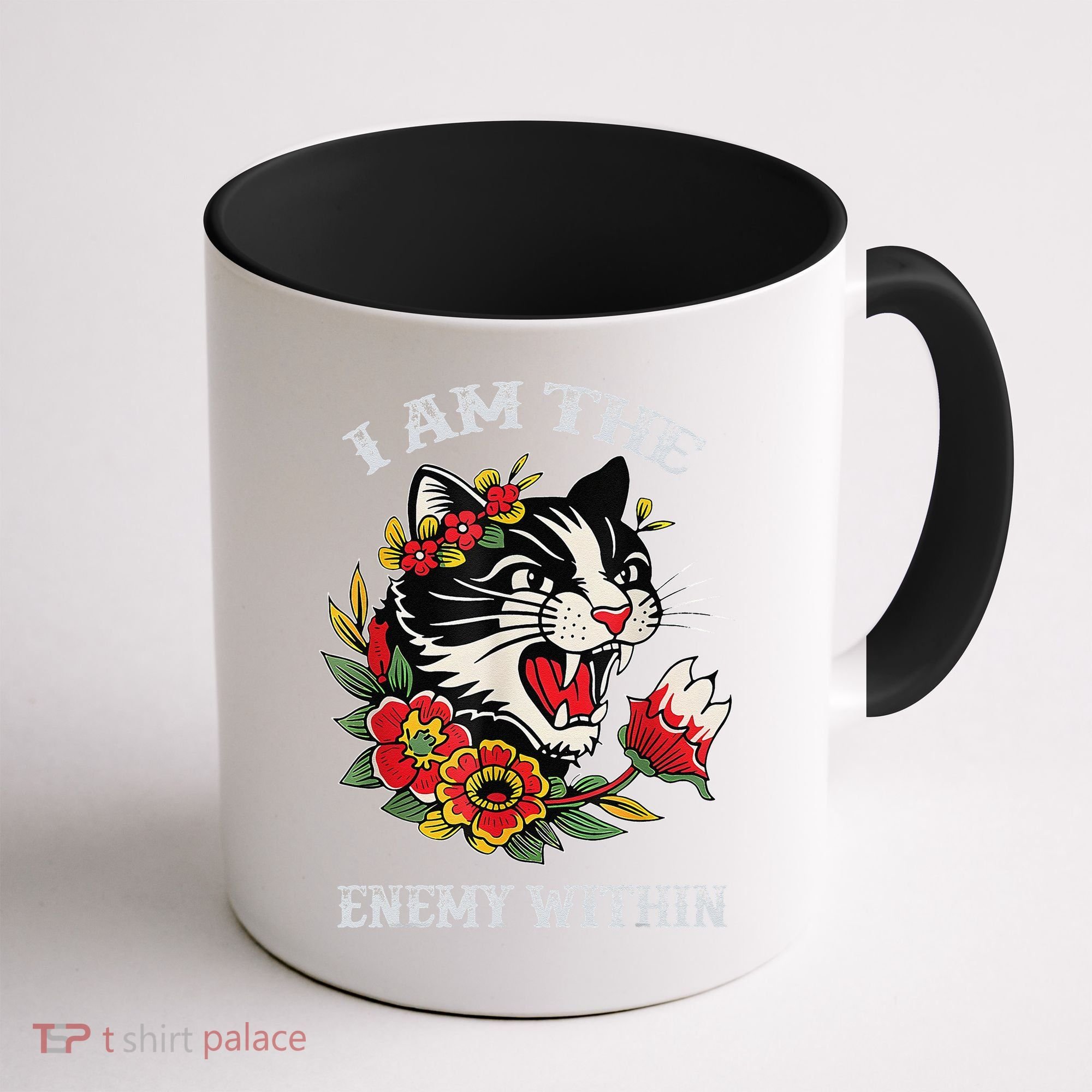 I Am The Enemy Within Cat Kamala Harris 2024 Merch Coffee Mug